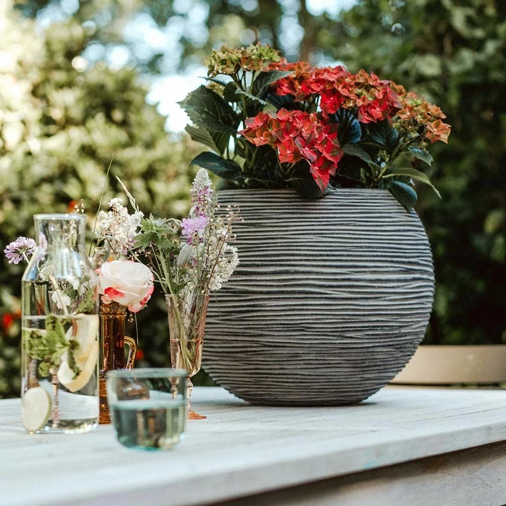 Capi Blumentopf, Rund Anthrazit Ø40x32cm 4 Capi Blumentopf, Rund Anthrazit Ø40x32cm – Bild 2