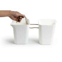 Selbstbewässernder Blumentopf Viereckig, Weiß -Vogel Verkaufe 563470119 3