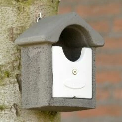 Nistkasten „Barcelona“ WoodStone Halbhöhlenbrüter Grau -Vogel Verkaufe 90662 1 1