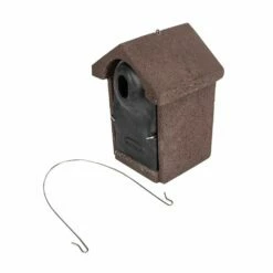 Nistkasten „Salamanca“ WoodStone, Oval -Vogel Verkaufe 90741 woodstone nestkast houtbeton vrijhangend ovaal sw low res 1021