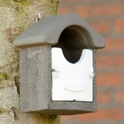 Nistkasten „Barcelona“ WoodStone Halbhöhlenbrüter Grau -Vogel Verkaufe nistkasten barcelona woodstone halbhoehlenbrueter grau 90662 2 1